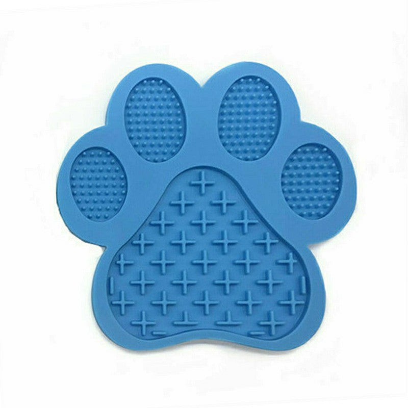 Dog Cat Non Slip Silicone Lick Pad Slow Treater Feeder Mat Non Slip Pet Food Bowl