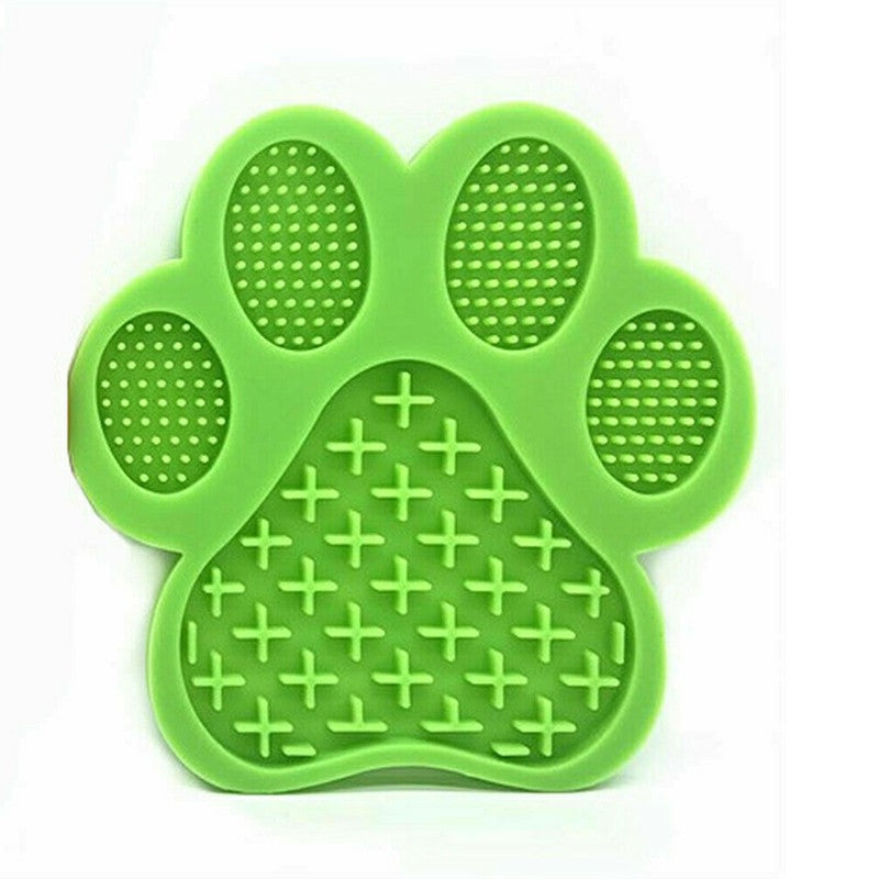 Dog Cat Non Slip Silicone Lick Pad Slow Treater Feeder Mat Non Slip Pet Food Bowl