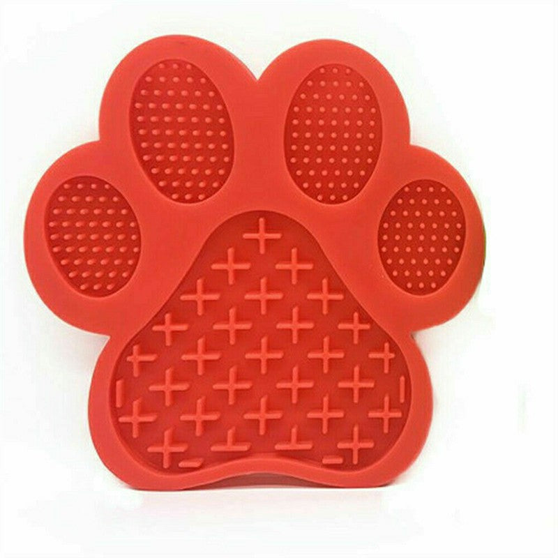 Dog Cat Non Slip Silicone Lick Pad Slow Treater Feeder Mat Non Slip Pet Food Bowl