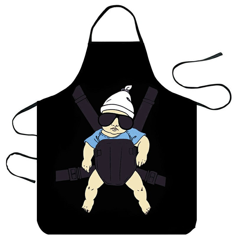 Adjustable Shoulder Strap Funny Cooking Kitchen Apron - Super Dad