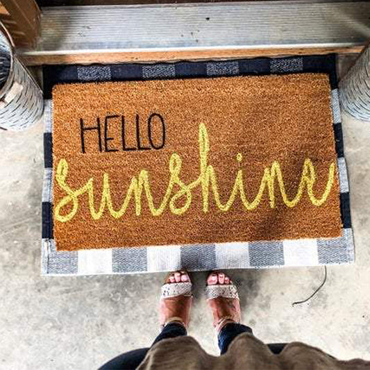 Door Mat Hello Sunshine Design Home Decor Mats 60 x 40 cm